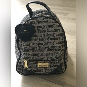 OFFERS WELCOMED Juicy Couture Mini Black and White Logo Backpack GUC